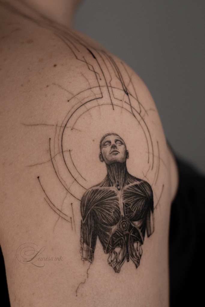 Microrealism Tattoo – Beispielmotiv